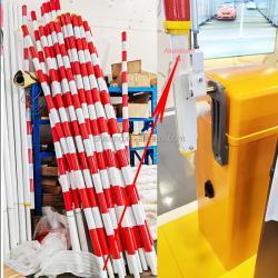 Шлагбаум алюминиевый 4м с круглой стрелой 75мм (арт. 25-5080569)