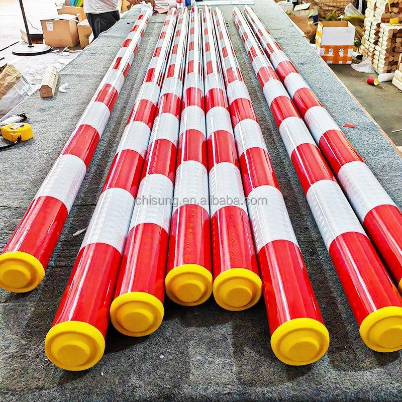 Барьер пешеходный алюминиевый 3.5м 75мм круглый (арт. 25-5080570)