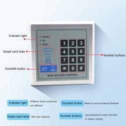 Клавиатура доступа RFID с кнопкой звонка для 800 пользователей (арт. 25-5080597)