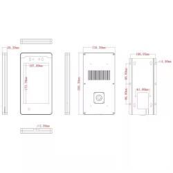 Терминал биометрический с распознаванием лиц и сенсорным экраном (арт. 25-5080699)