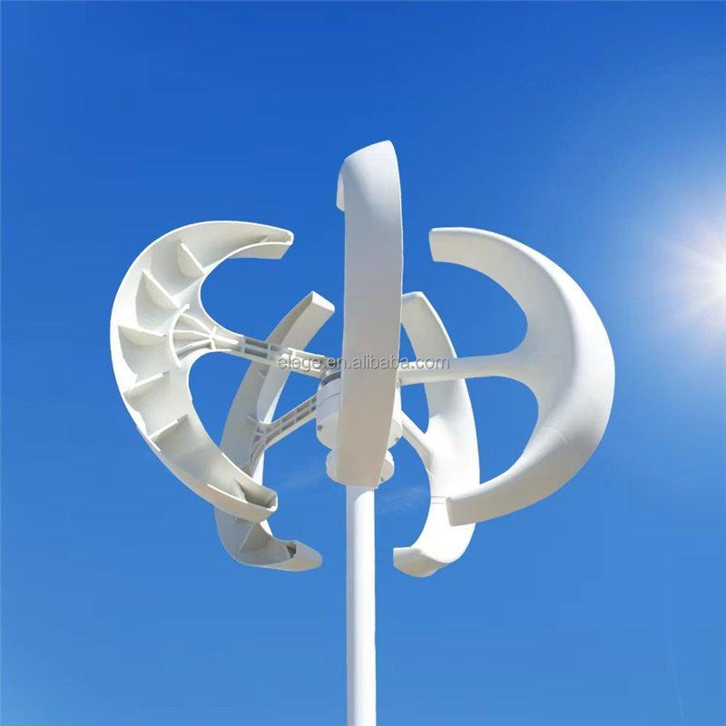 Ветрогенератор вертикальный 800W 12V с контроллером для дома (арт. 25-5081007)