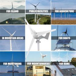 Ветрогенератор горизонтальный 2000W с MPPT контроллером 12v 24v 48v (арт. 25-5081127)