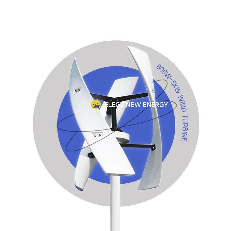 Ветрогенератор вертикальный 2кВт 12V 24V 48V с барабаном (арт. 25-5081235)