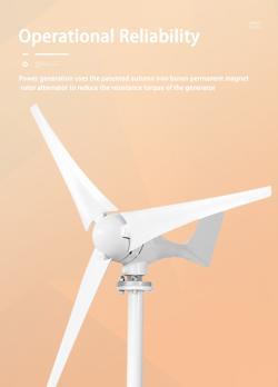 Ветрогенератор вертикальный для дома 1000W 12V 24V (арт. 25-5081339)