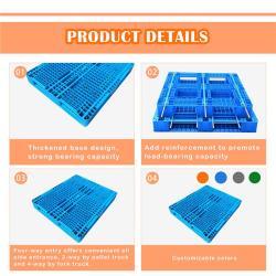 Паллет пластиковый двухсторонний HDPE для логистики 4-х сторонний (арт. 25-5081520)