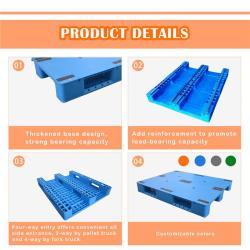 Паллет пластиковый усиленный стальной для склада 1200x1000 мм (арт. 25-5081544)