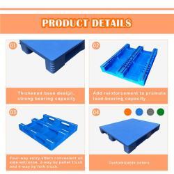 Поддон пластиковый HDPE 4-сторонний 1.5T 1200x1000x150 мм (арт. 25-5081550)