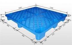 Поддон пластиковый одноразовый евро 9 ножек HDPE (арт. 25-5081704)