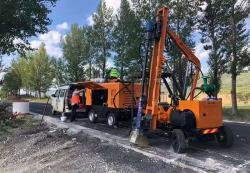 Машина для забивки свай дорожных ограждений (арт. 25-5082108)