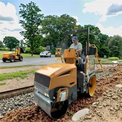 Каток дорожный мини вибрационный с бензиновым двигателем (арт. 25-5082425)