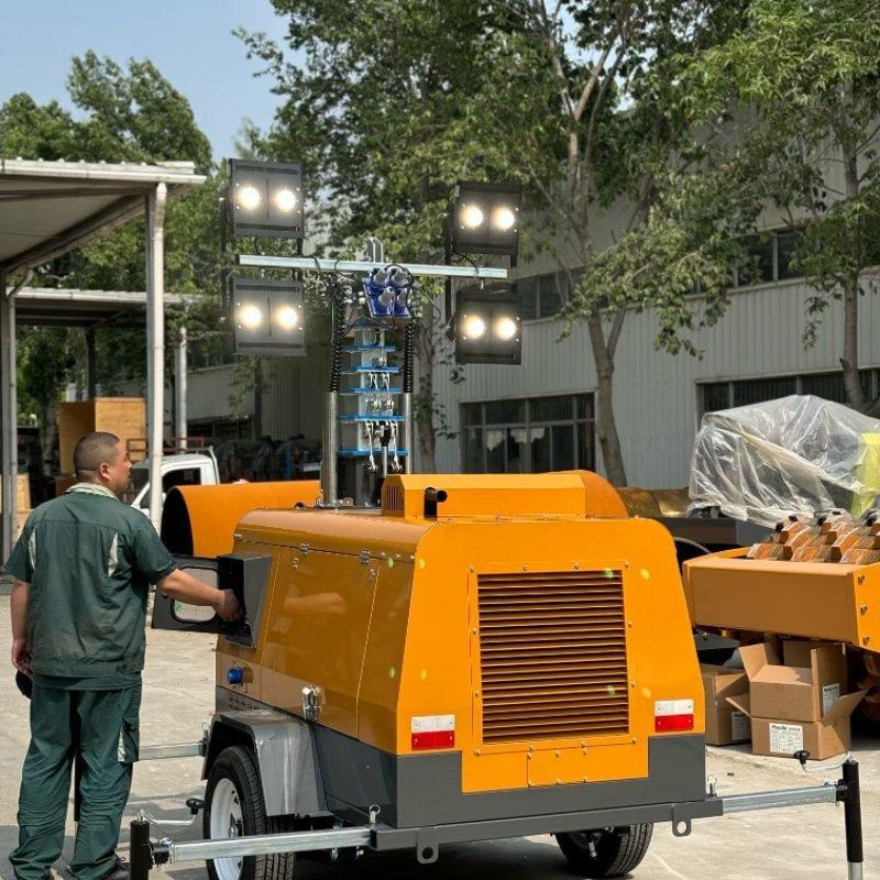 Прожекторы мобильные на прицепе с гидравлической мачтой 9м (арт. 25-5082667)