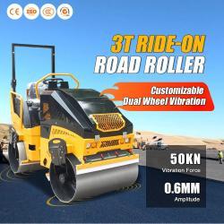 Каток дорожный двухвальцовый вибрационный ручной для строительства (арт. 25-5082996)