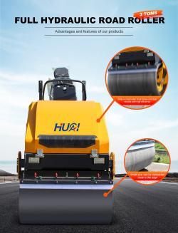 Каток вибрационный гидравлический 3 тонны бензин/дизель (арт. 25-5083033)