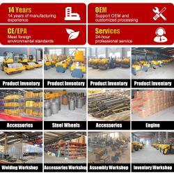 Каток вибрационный двухвальцовый 3 тонны с двигателем Changfa (арт. 25-5083237)