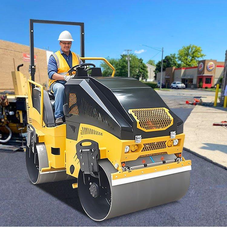 Каток дорожный мини вибрационный гидравлический двухвальцовый (арт. 25-5083242)