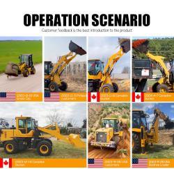 Погрузчик экскаватор мини 4x4 дизельный колесный (арт. 25-5083260)