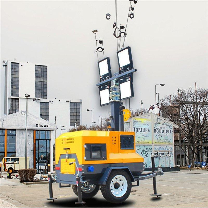 Башня световая мобильная LED для улицы дизель-аккум. белая (арт. 25-5083273)