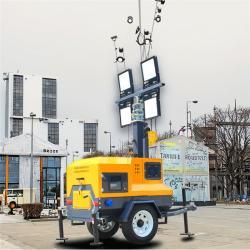 Башня световая мобильная LED для улицы дизель-аккум. белая (арт. 25-5083273)