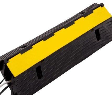 Протектор кабельный резиновый двухканальный с ПВХ крышкой (арт. 25-5083493)