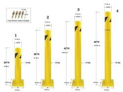 Барьер парковочный стальной съемный для безопасности (арт. 25-5083499)