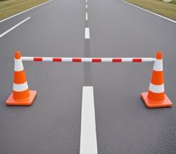 Стойка дорожная ПВХ светоотражающая выдвижная (арт. 25-5083528)