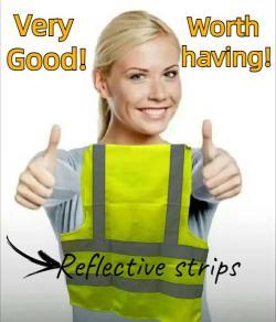 Жилет светоотражающий для бега с зелеными лямками (арт. 25-5083532)