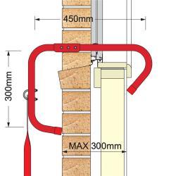 Лестница пожарная складная для эвакуации с 2 этажей (арт. 25-5083534)