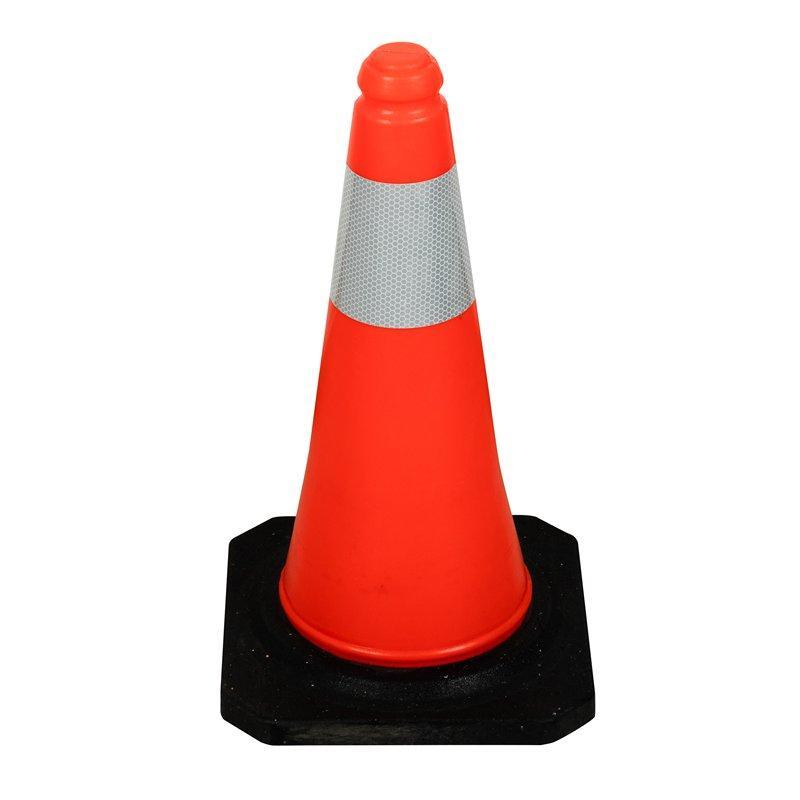 Конус дорожный устойчивый резиновый 50 см PE (арт. 25-5083574)