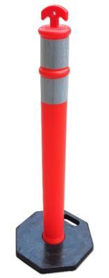 Столбик пластиковый дорожный T-top с черным основанием (арт. 25-5083671)