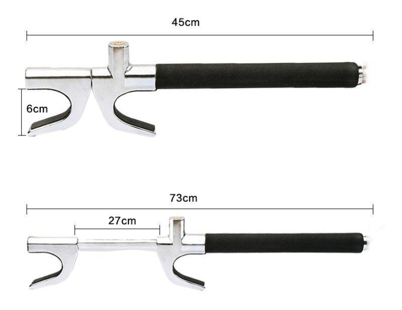 Замок блокиратор рулевого колеса универсальный противоугонный (арт. 25-5083680)