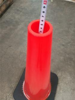 Конус дорожный ПВХ с резиновой основой и светоотражающей лентой (арт. 25-5083701)