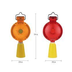 Светодиодный сигнальный фонарь на солнечной батарее для конусов (арт. 25-5083711)