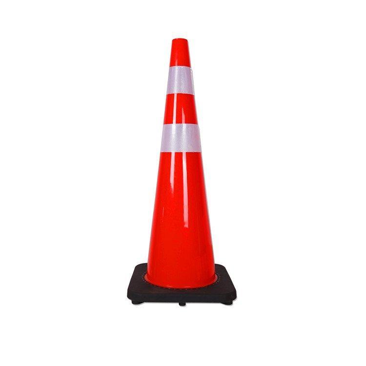 Конус дорожный гибкий ПВХ с резиновой основой 36 дюймов (арт. 25-5083751)