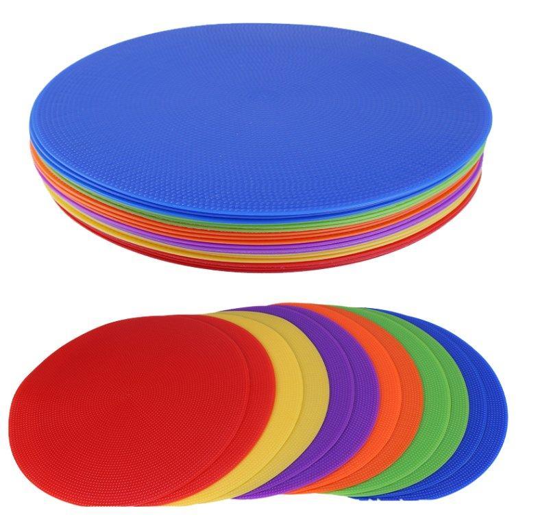 Конусы тренировочные резиновые плоские нескользящие 19 см (арт. 25-5083810)