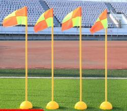 Флажки угловые футбольные с водяной подставкой для газона (арт. 25-5083830)