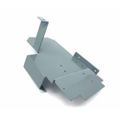 Кронштейн алюминиевый черный перфорированный для авто и мото (арт. 25-5084400)