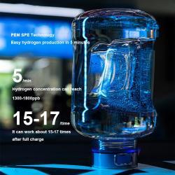 Бутылка для воды спортивная водородная 1500 мл USB (арт. 25-5084829)