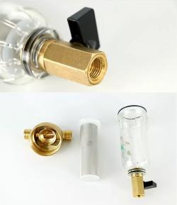 Фильтр для воды предочистки для дома прозрачный (арт. 25-5084889)