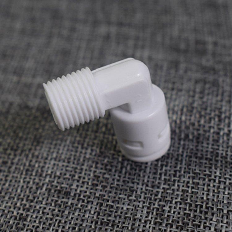 Соединитель угловой пластиковый для водопровода белый (арт. 25-5085007)