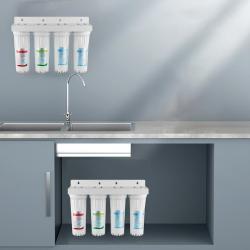 Фильтр для воды четырехступенчатый для дома PP+CTO+UDF (арт. 25-5085115)