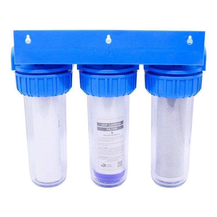 Система фильтрации воды 3 ступени 10 дюймов прозрачный корпус (арт. 25-5085167)