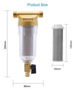 Фильтр для воды прозрачный латунный предочистки (арт. 25-5085182)