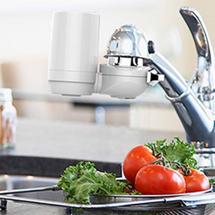 Фильтр для воды мини легкий ABS на кран с подключением (арт. 25-5085245)