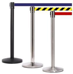 Барьер цепной выдвижной золотой сталь и железо (арт. 25-5085772)