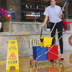 Ведро для швабры пластиковое промышленное с отжимом (арт. 25-5085785)