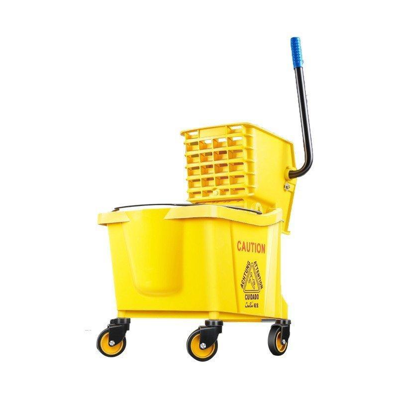 Тележка уборочная с ведром и отжимом из пластика PP (арт. 25-5085814)