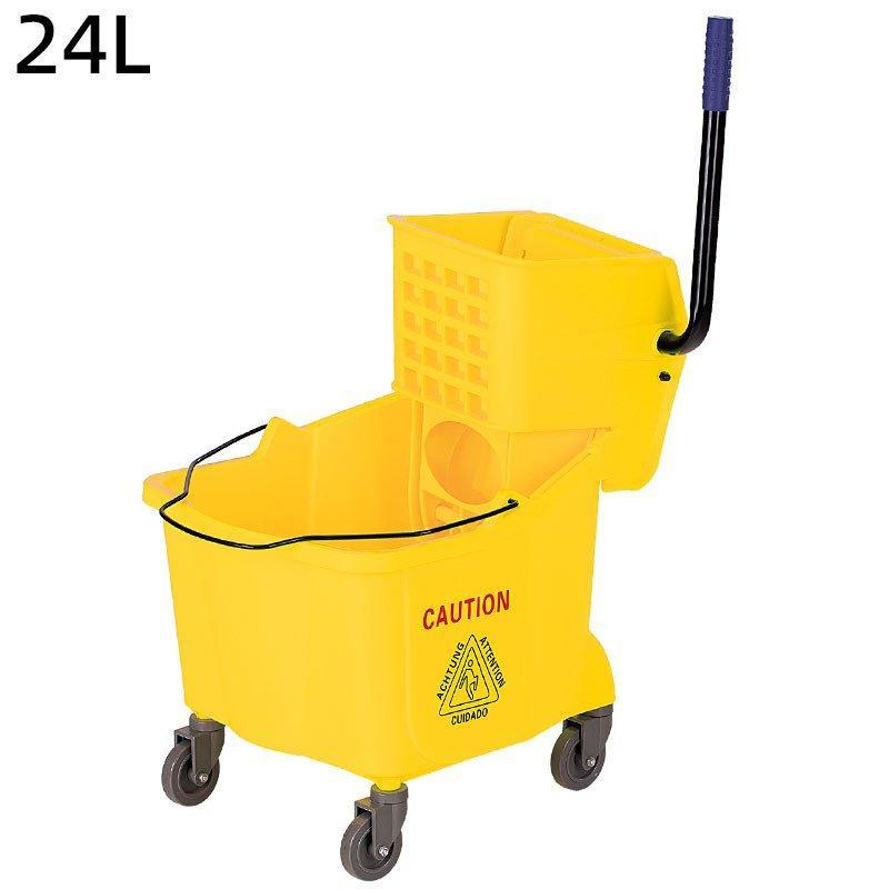 Тележка уборочная с ведром и отжимом из пластика PP (арт. 25-5085818)