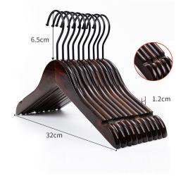 Вешалка деревянная ореховая винтажная с логотипом (арт. 25-5085854)