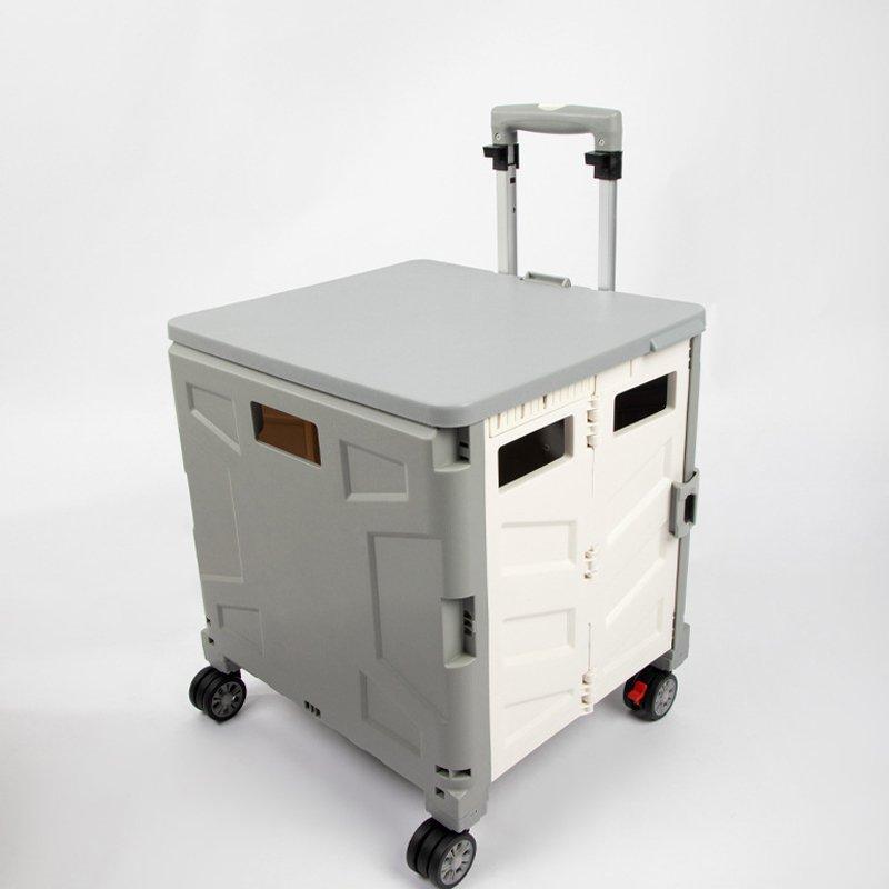 Тележка складная пластиковая для покупок и багажа (арт. 25-5085866)