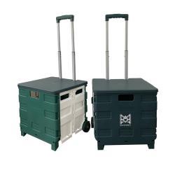 Тележка складная пластиковая для покупок и багажа (арт. 25-5085868)